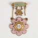 Badge, Rebekah Lodge Sister Shields; Unknown manufacturer; 1981; WY.2013.8.79