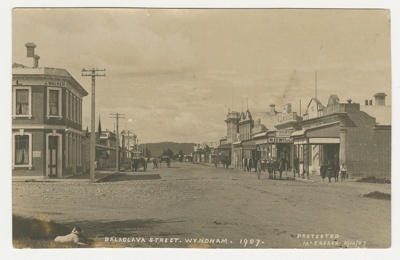 Postcard, Balaclava Street, Wyndham; Unknown maker; Unknown maker; 11.12.1907; WY.2002.16