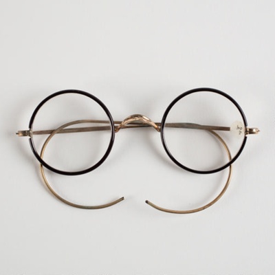 Spectacles, Horn Rimmed; Unknown; 1920-1930; WY.2000.12.3.2 | eHive