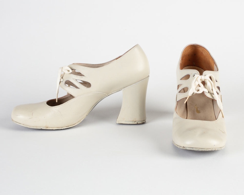 bone coloured heels