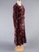 Dress, Red Figured Velvet; Unknown maker; 1938-1939; WY.2008.4.1