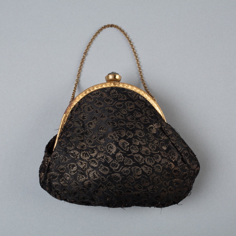 Purse, Women's Black Evening; Unknown maker; 1930-1940; WY.1990.118 | eHive