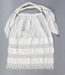Apron, Fine White Cotton with Filet Crochet; Unknown maker; 1900-1910; WY.2016.1.6