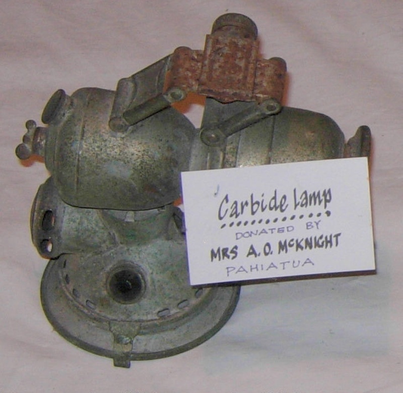 Carbide Lamp; 198414941 on NZ Museums