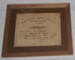 Athletic Certificate (Framed); NZAAA; 1925; 1982-1277-5