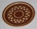 Brown China Plate; 1977-0012-1 