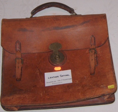 Leather Satchel; 1988-1671-1