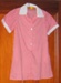 Girls red gingham pinafore - PDHS; 2002-2844-1 