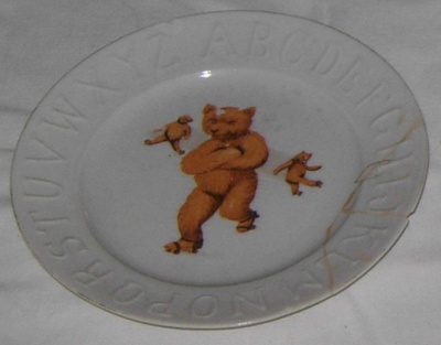 Baby's Plate Teddy Bear Alphabet; 1982-1300-1 