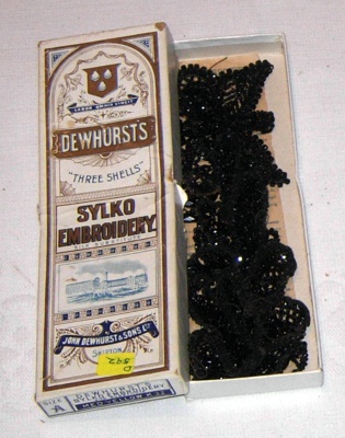 Black Beaded Trim in Box; Dewhursts; 1978-0592-1 