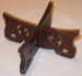 Black wooden plate stand; 1979-0737-1 