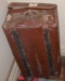 Brown leather Cabin trunk; 1979-0811-1 