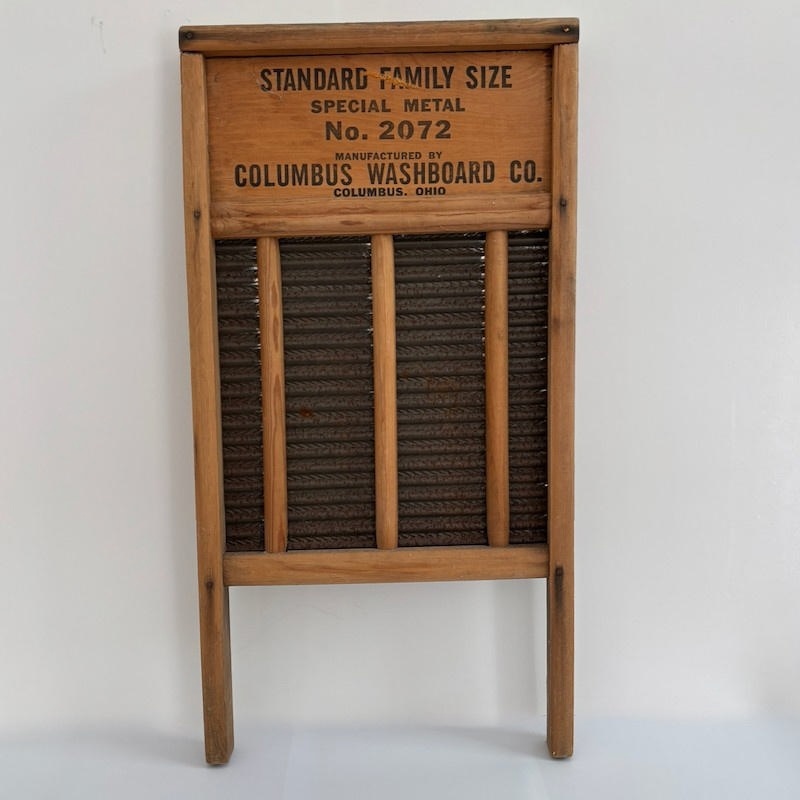 Washboard, Maid-Rite No. 2072; Columbus Washboard Company; c. 1900