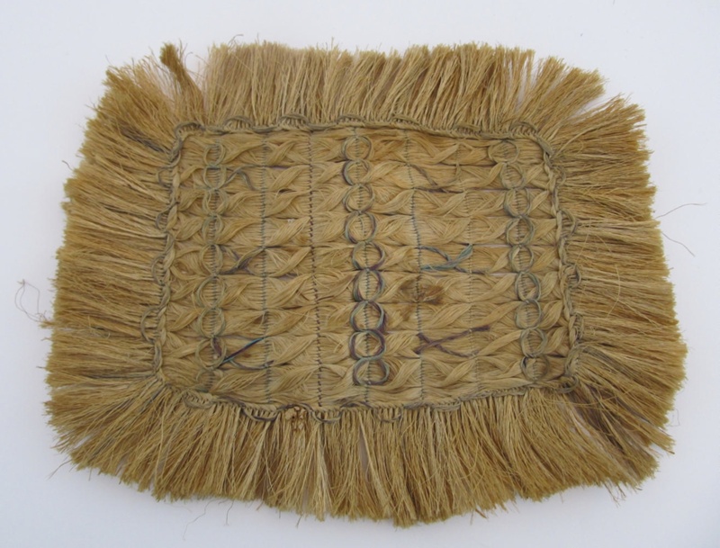 Flax woven mat; unknown; 20110130004 eHive