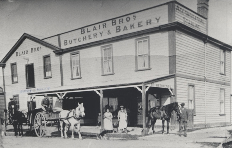 Blair Brothers Butchery Bakery, Morven; Unknown; 1905; P1523 on NZ Museums