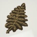 1884 Jersey Badge - Gold Fern; Unknown; 1880s; 2009/108/1