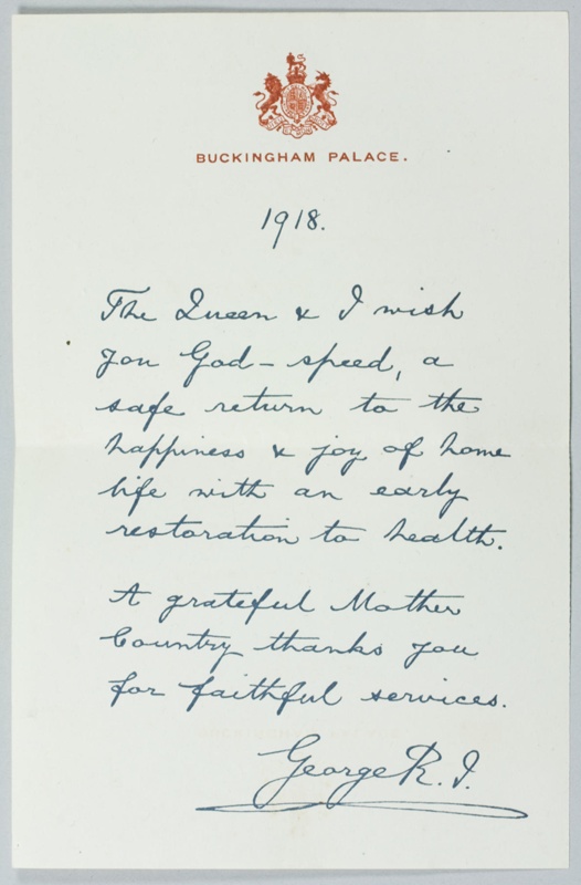 thank you letter after new zealand letter of thanks for war service king geaorge v 1918 thank you letter after new zealand letter of thanks for war service king geaorge v 1918