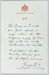 Letter of thanks for war service
; King Geaorge V; 1918; GH022228