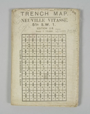 Map, 'Trench Map - Neuville Vitasse'
; Ordnance maker; 1916; GH021586