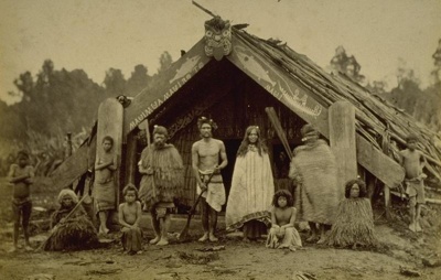 Wairarapa Maori at Mangakuta Pa, near Masterton, James Bragge, 1871-1873, 1998/40/4