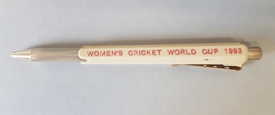 Ballpoint pen: Promoting the 1993 Women's World Cup; 1993?; 2017.14.5