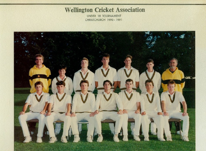 Photograph Wellington Under 18 Cricket Team, 1990 1991; Terry Baines