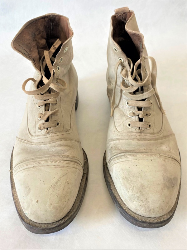 Ken James' Cricket boots, ca 1920s; Unknown; ca 1920s; 2023.1.1 on NZ ...