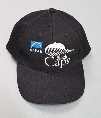 Cap: Clear Black Caps cap, c.2002; c.2002; 2006.50.8