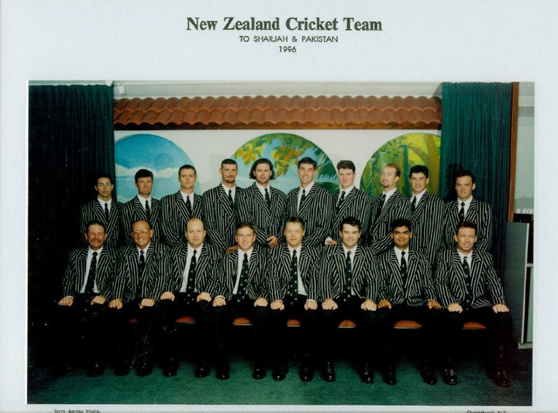 Photo New Zealand Cricket Team to Sharjah & Pakistan 1996; Terry
