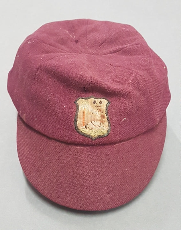 Cap: Denis St. Eval Atkinson's West Indian Cricket cap, 1956; Simpson ...