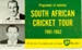 Itinerary/Fixture List Card: Programme of Matches - South African Cricket Tour 1961-62; BP -British Petroleum; 1961; 2005.11.120