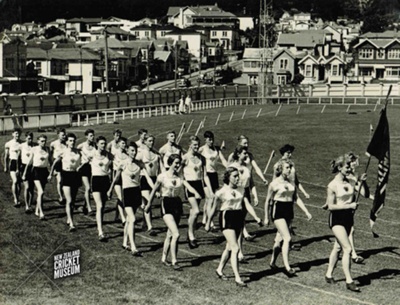 Photo (Digital): 1955 National Athletic Champs at the Basin Reserve; 1955; 2015.24.6