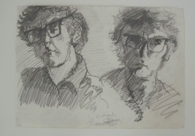 Self-portrait diptych; Alan Pearson; 2013.038