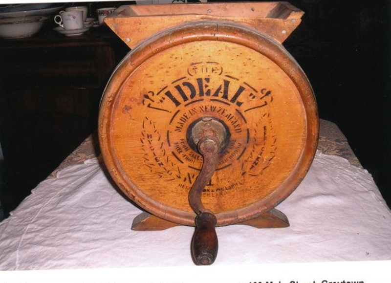 Wooden Butter Churn; Henderson & Pollard, Auckland; KJ202C eHive