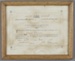 Framed certificate, Wild Bush Public School Good Attendance 1916; Department of Education; 1916; RI.W2004.2980