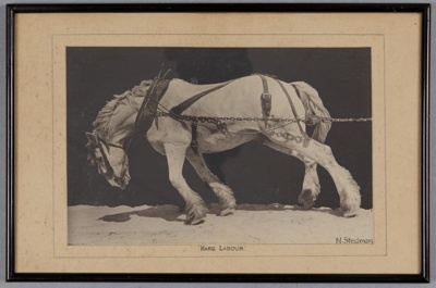Framed photograph, 'Hard Labour'; N. Stedman; Unknown; RI.FW2021.429