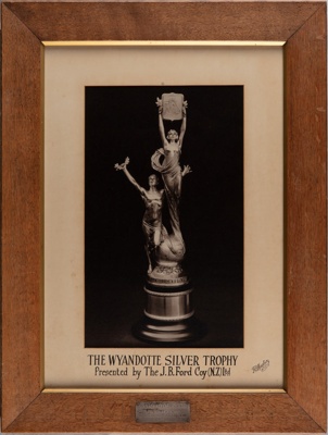 Framed photograph, Wyandotte Silver Trophy; H. R. Maybury; 1936; RI.FW2021.178