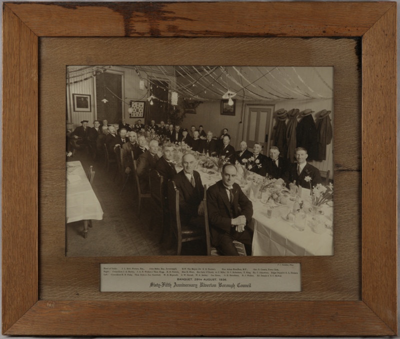 Framed photograph, 65th Anniversary Riverton Borough Council; Hazledine