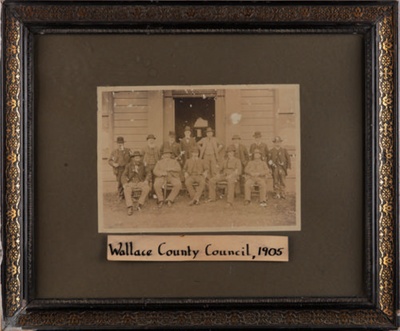 Framed photograph, Wallace County Councillors, 1905; Unknown photographer; 1905; RI.FW2021.203