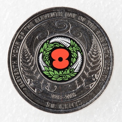 Coin, Commemorative, New Zealand, Armistice Day image item