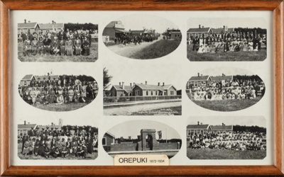 Framed photograph, Orepuki School, Diamond Jubilee ; Blaikie, William Nicol; 1934; RI.FW2021.067