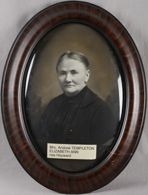 Framed photograph, Portrait of Elizabeth Templeton; Unknown photographer; 1900-1920; RI.FW2021.109
