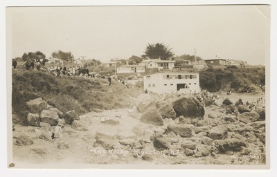 Photographic postcard, The Rocks, Riverton. image item