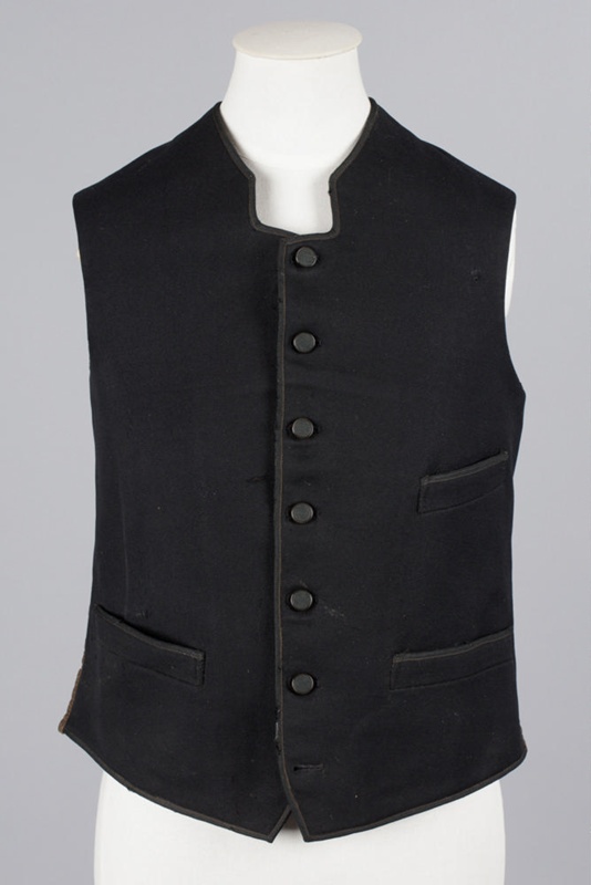 Waistcoat, Men's, Part of three-piece suit; Unknown maker; 1850-1900 ...