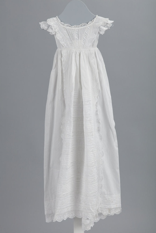 Gown, Christening, White Lawn; Unknown maker; 1820-1850; RI.CL94.54 | eHive