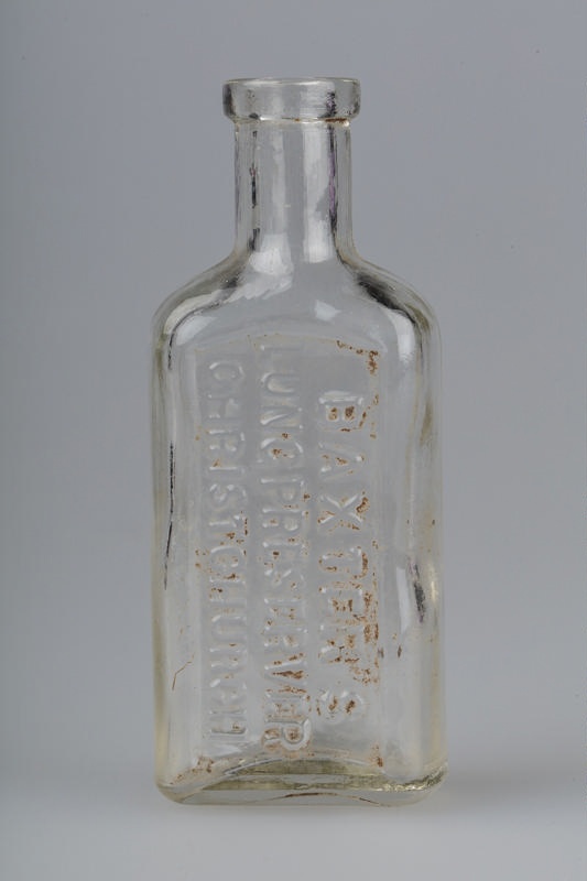 Bottle, Medication, Baxter's Lung Preserver; Baxter, John; 1860-1910 