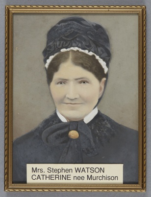 Framed photograph, Catherine Watson; Unknown photographer; 1880-1890; RI.FW2021.435