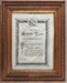 Framed certificate, Legislative Council to Henry Hirst; New Zealand Legislative Council; 1912; RI.FW2021.224