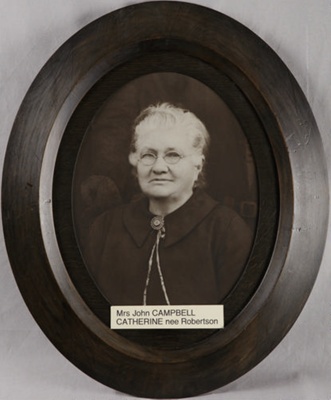 Framed photograph, Portrait of Catherine Campbell; Unknown photographer; 1890-1910s; RI.FW2021.104