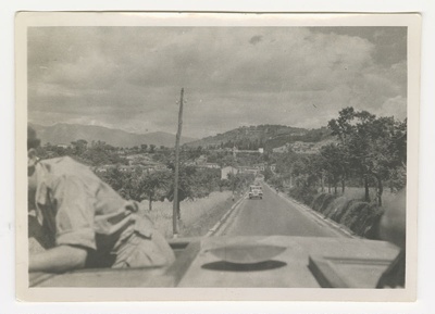 Photograph, View from a Tank, Italy 1940s. image item